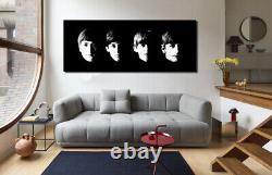 THE BEATLES WALL ART CANVAS PRINT Ready To Hang FRAMED CANVAS PICTURE