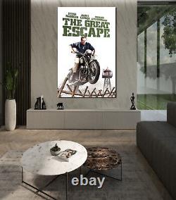 THE GREAT ESCAPE CANVAS WALL ART PRINT Handmade Movie Canvas Steve McQueen