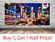 Times Square New York Canvas Wall Art Picture Print Framed Ready To Hang