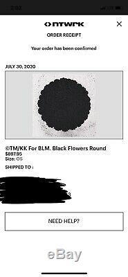 Takashi Murakami Black Flowers Round BLM Black Lives Matter Print Limited To 300