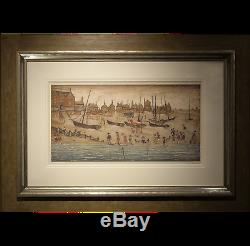 The Beach by L S Lowry Signed Limited Edition Print