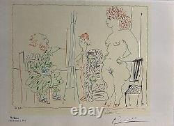 The Studio, 1954 Wall Decor Screen Print Signed By P. Picasso 28.5x20.5 cm