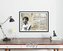 The Wisdom of Marcus Aurelius Poster Photo Art Print Gift Motivation