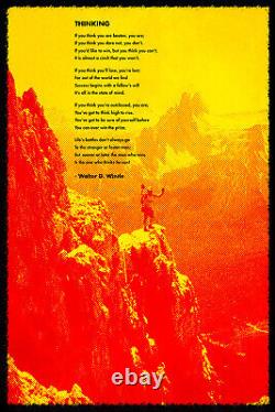 Thinking Poem by Walter D. Wintle Motivational Art Print Photo Poster Gift