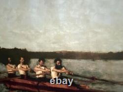 Thomas Eakins Print on Canvas Oarsmen On The Schuykill