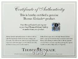 Thomas Kinkade Carmel, Sunset Ocean Avenue 16 x 20 Brushstroke Vignette (Framed)