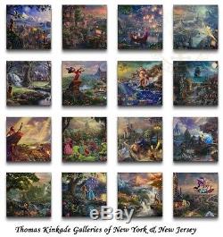 Thomas Kinkade Complete DISNEY Canvas Wrap Set of 16 The Ultimate Collection