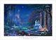 Thomas Kinkade Disney Cinderella Dancing In The Starlight 18 X 27 S/n Le Paper