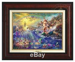 Thomas Kinkade -Disney's Little Mermaid Canvas Classic (Burl Frame)