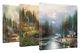Thomas Kinkade End Of A Perfect Day Set Of 3 14 X 14 Gallery Wrapped Canvas