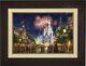 Thomas Kinkade Main Street 18 X 27 Le S/n Canvas (burl Frame) Disney World