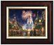 Thomas Kinkade Main Street Usa Walt Disney World Classic (burl Frame)