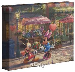 Thomas Kinkade Mickey and Minnie Sweetheart Series 8 x 10 Wraps (Set of 4)