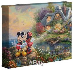 Thomas Kinkade Mickey and Minnie Sweetheart Series 8 x 10 Wraps (Set of 4)