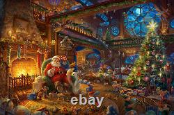 Thomas Kinkade Santa's Workshop 24 x 36 S/N LE Paper