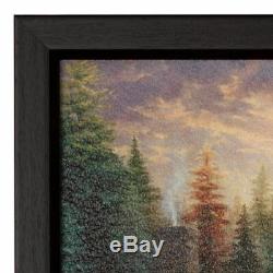 Thomas Kinkade Studios A Fathers Perfect Day Framed 16 x 20 Textured Print