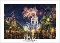 Thomas Kinkade Studios Main Street USA Disney World Resort 18 x 27 S/N LE Paper