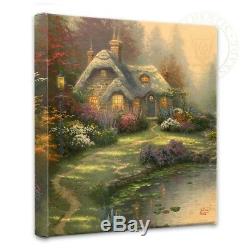 Thomas Kinkade The Cottages Wrap 14 x 14 Gallery Wrapped Canvas (Set of 3)