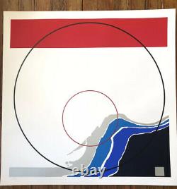 Thomas W. Benton 1979 Signed/Numbered Serigraph Geometric Abstract Print MCM Art