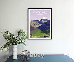 Three Peaks Set Of 3 Art Prints Ben Nevis, Scafell Pike, Snowdon, Landscape
