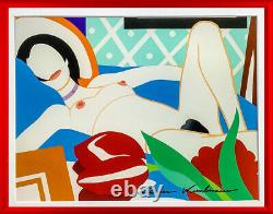 Tom Wesselmann -Vintage Print 11x14 Mat FRAME READY Hand Signed Signature