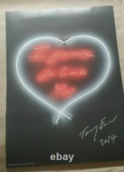 Tracey Emin I Promise To Love You (2014) SIGNED Limited Edition'Neon' Print