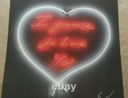 Tracey Emin I Promise To Love You (2014) SIGNED Limited Edition'Neon' Print