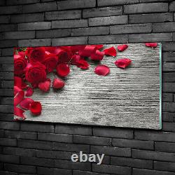 Tulup Acrylic Glass Print Wall Art Image 100x50cm Red roses
