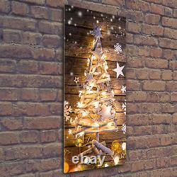 Tulup Acrylic Glass Print Wall Art Image 50x125cm Shining Christmas tree