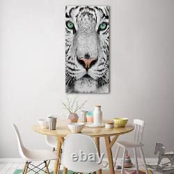 Tulup Glass Print Wall Art 70x140 White Tiger