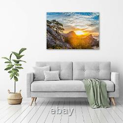 Tulup Glass Print Wall Art Image Picture 100x70cm Sunset