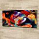 Tulup Glass Print Wall Art Image Picture 125x50cm Abstraction