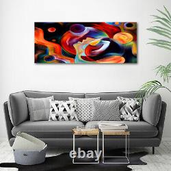 Tulup Glass Print Wall Art Image Picture 125x50cm Abstraction