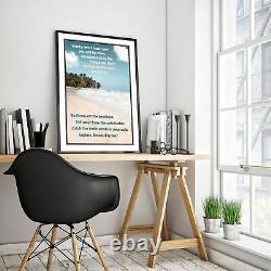 Twenty Years From Now Motivational Quote Poster Art Print Beach Motivation