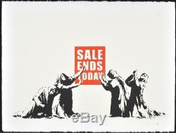 Two Banksy Serigraphs 1 PRICE I Fought the Law & Sale Ends PEST CONTROL CERTS