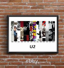 U2 Multi Album Cover Art Poster Fathers Day Gift Amazing Christmas Gift