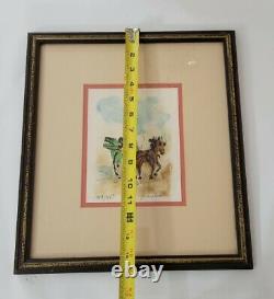 Urbain Huchet Hand Signed & Numbered 167/275 Color Lithograph The Cart Framed