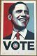 Vote Shepard Fairey Art Print Obama Limited Poster #d/5000 Obey Giant Banksy
