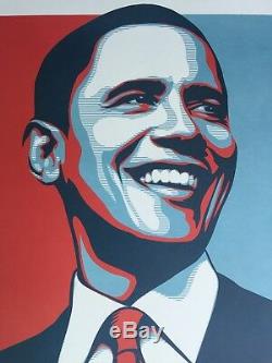 VOTE Shepard Fairey Art Print Obama Limited Poster #d/5000 Obey Giant Banksy