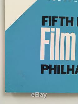 Vintage ANDY WARHOL 1967 New York Film Festival Lincoln Center silkscreen poster