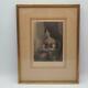 Vintage Antique Colored Etching Mrs Rufus King Mary Alsop Portrait Framed