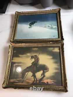 Vintage Art End Of Trails/Lone Wolf