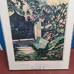 Vintage Jon Carsman Screenprint'Covered gate' Sign Ltd Edit 66cm X 90cm 229.99p