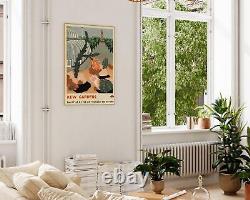 Vintage Kew Gardens London Underground Poster, Greenhouse and Floral Wall Art