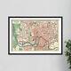 Vintage Map Of Bristol From 1900 Photo Print Poster Gift Old Ancient Historic