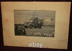 Vintage Military Exercise, Print Signed