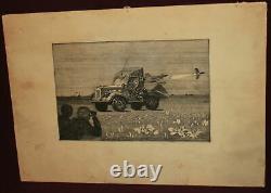 Vintage Military Exercise, Print Signed