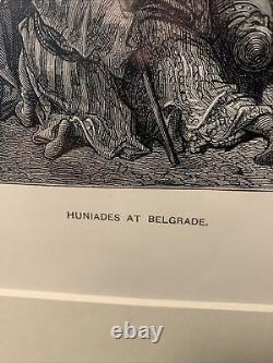Vintage Print (Huniades At Belgrade) Matted Print 9.5 X 7 Approx