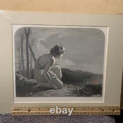 Vintage Print (The Hindoo Maiden) Matted Print 10 1/4 X 8.5 Approx