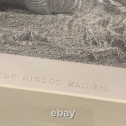 Vintage Print (The Hindoo Maiden) Matted Print 10 1/4 X 8.5 Approx